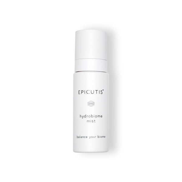 Epicutis Hydrobiome Mist bottle on a white background